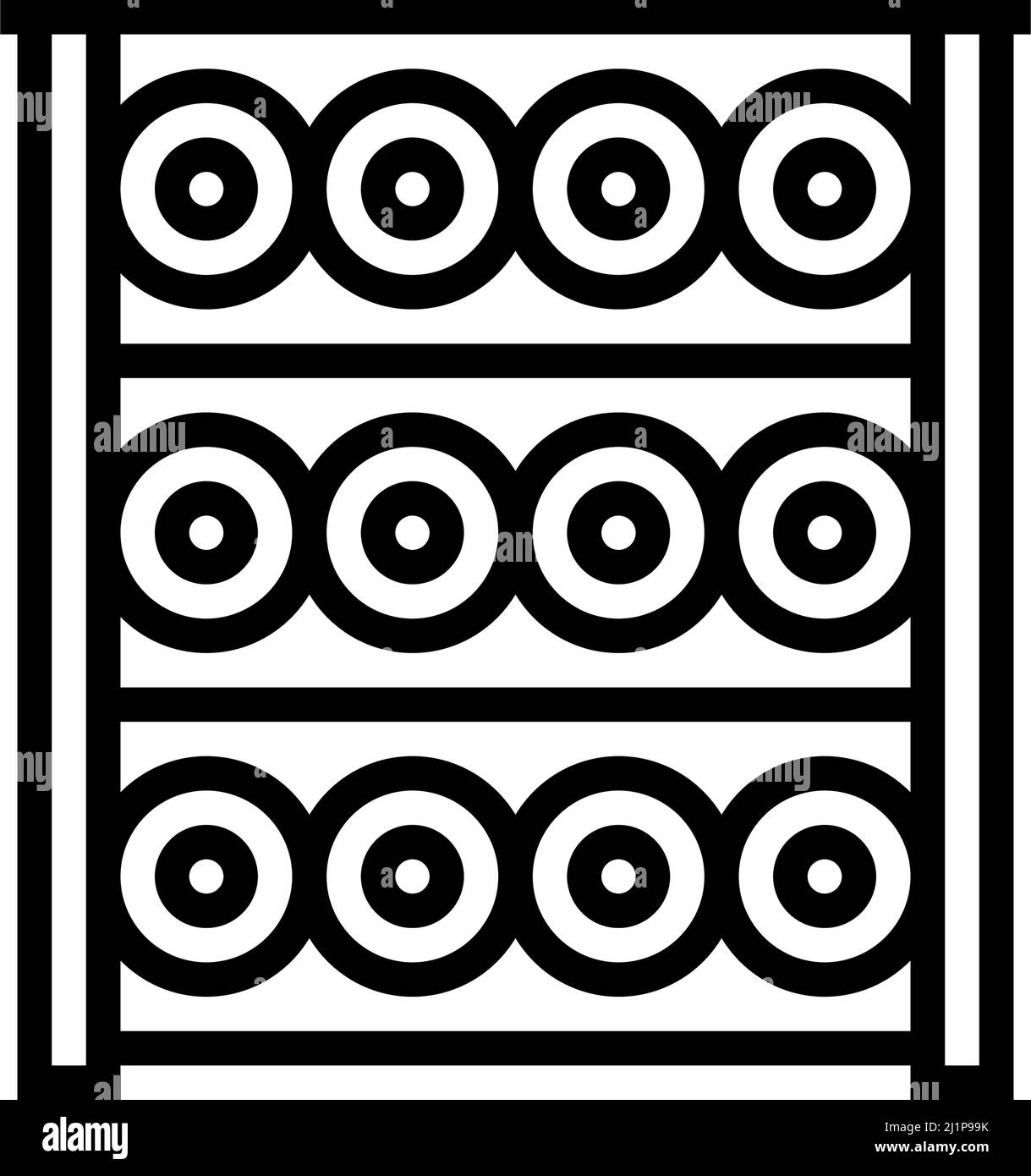 wine rack line icon vector illustration Stock Vector Image & Art Alamy