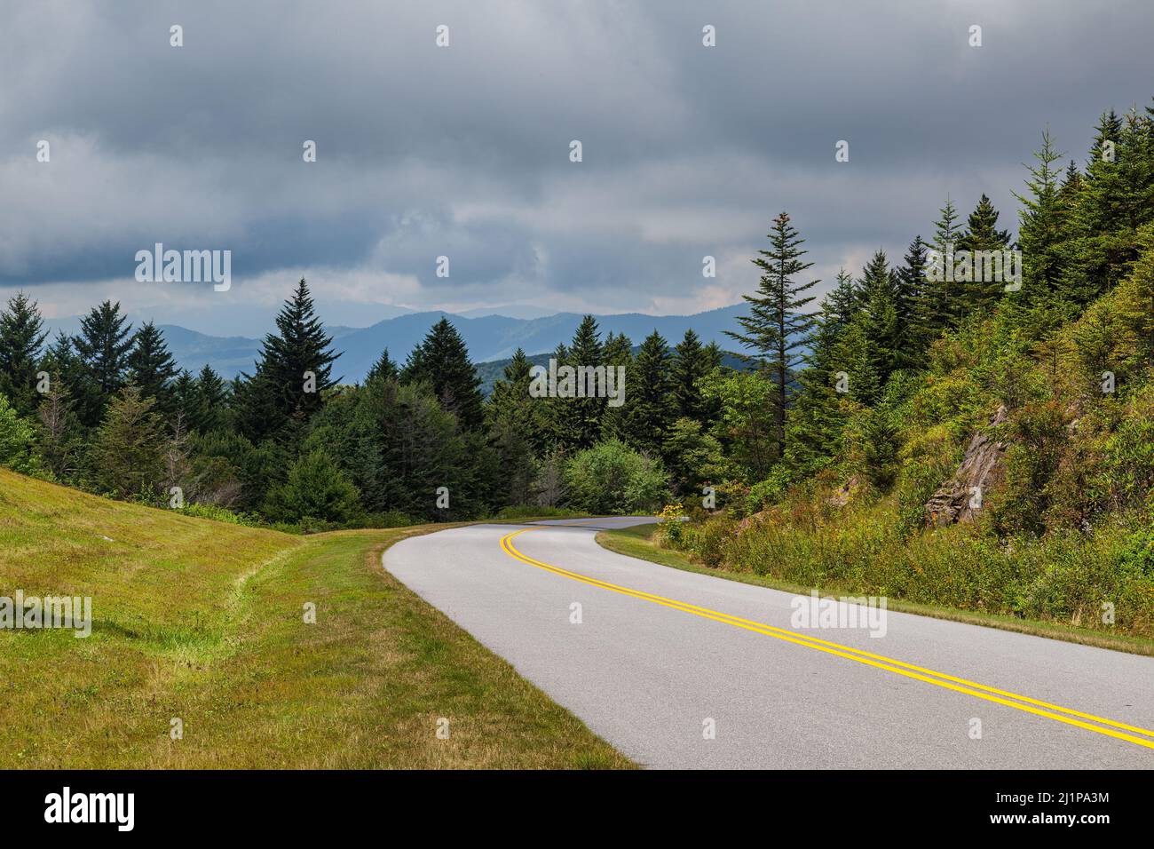 Landscape from the Blue Ridge Parkway in North Carolina Stock Photo Alamy