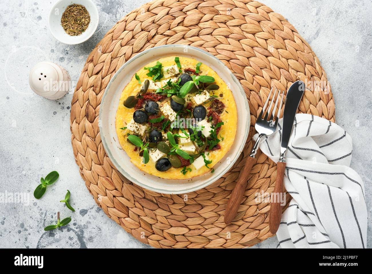 Scrambled eggs. Light, Fluffy and Buttery Scrambled Eggs with feta