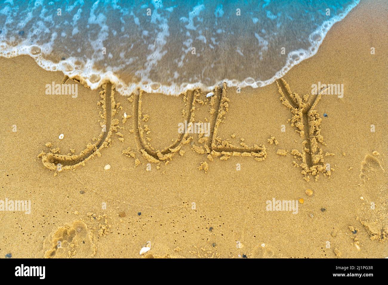 Word july hi-res stock photography and images - Alamy
