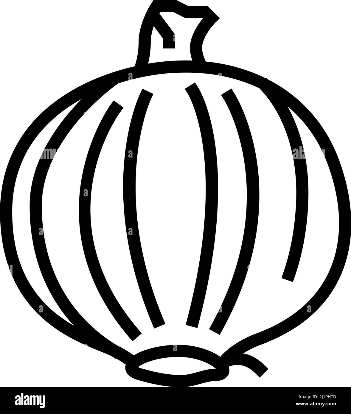 onion vegetable line icon vector illustration Stock Vector Image & Art ...