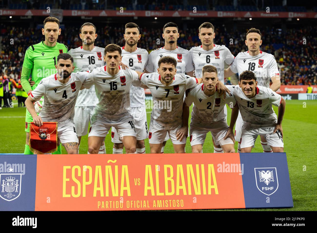 Albanian National Team during the International Friendly football match