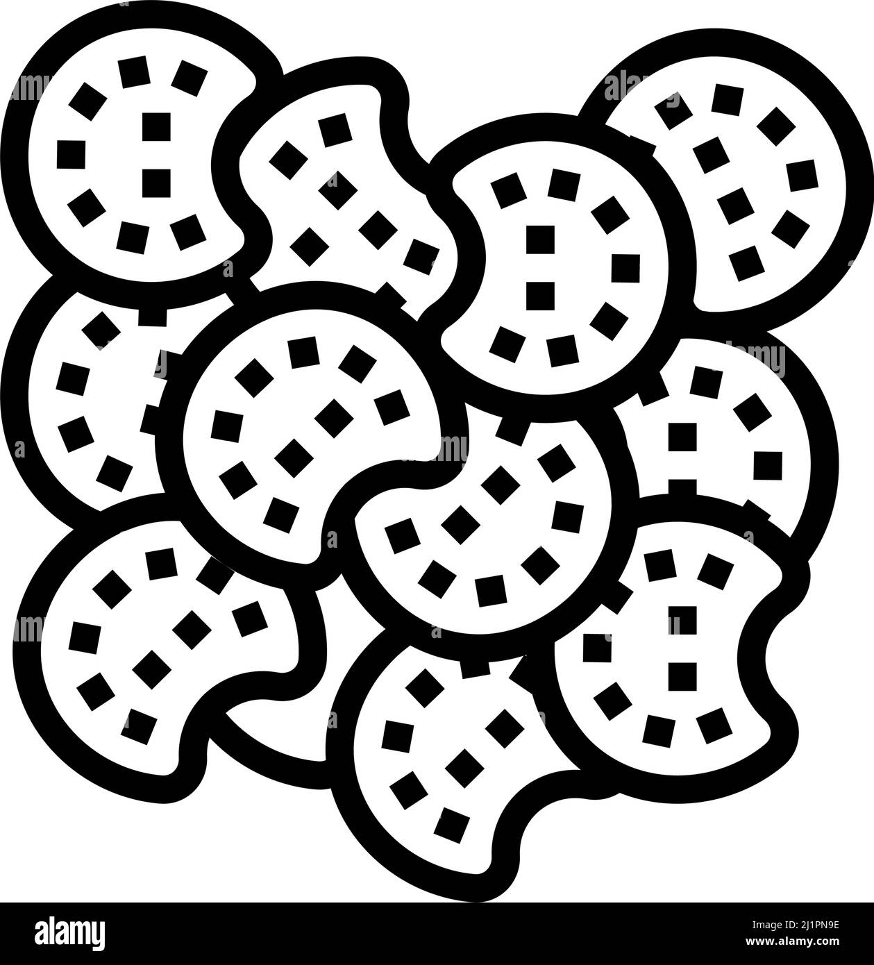 poppy seed line icon vector illustration Stock Vector Image & Art Alamy