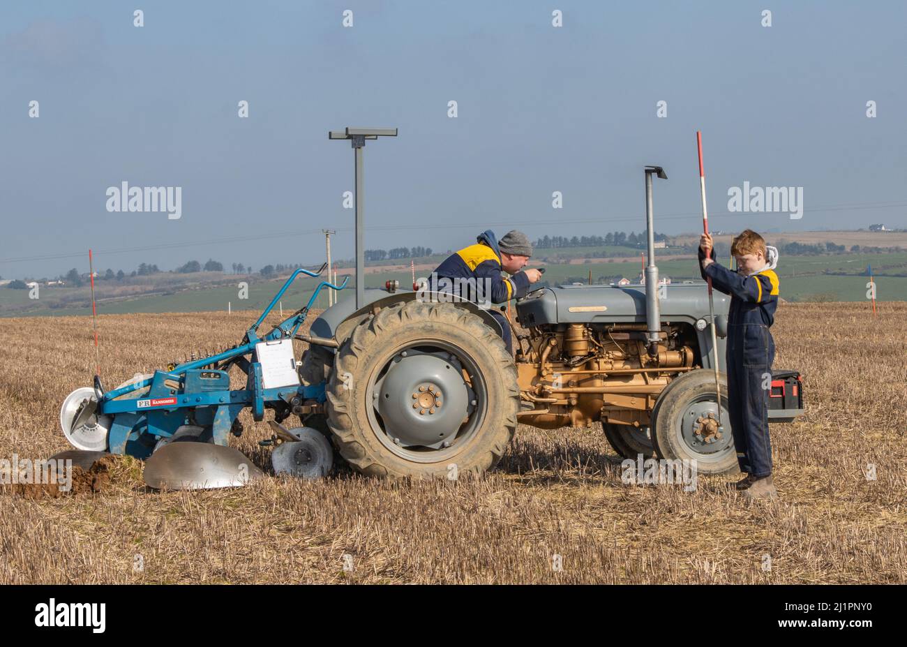 Kilbrittain Ploughing Match, March 2022 Stock Photo