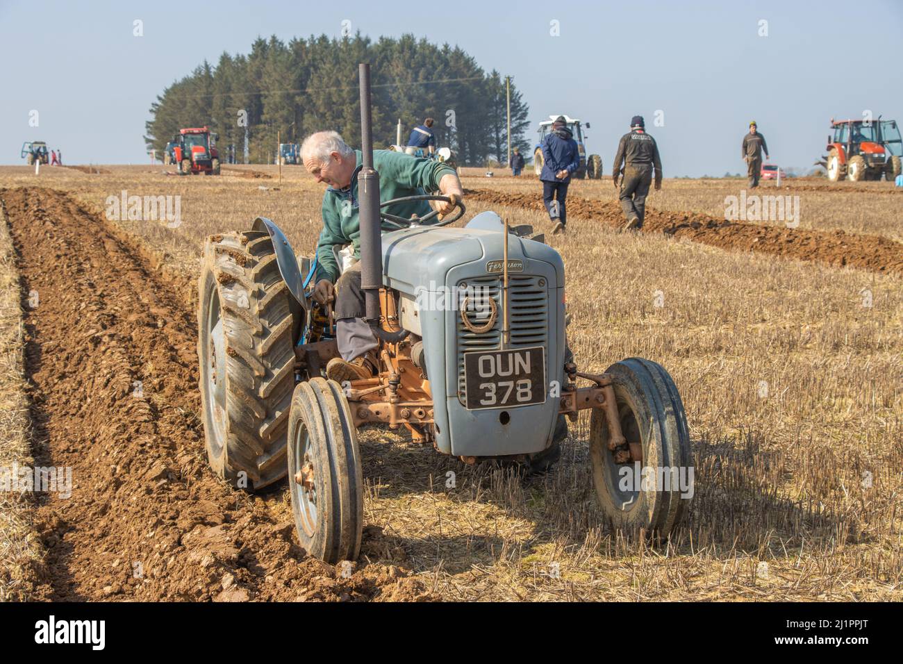 Kilbrittain Ploughing Match, March 2022 Stock Photo