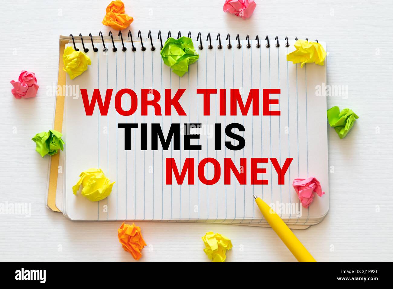 Work Time Time Is Money, business concept Stock Photo - Alamy