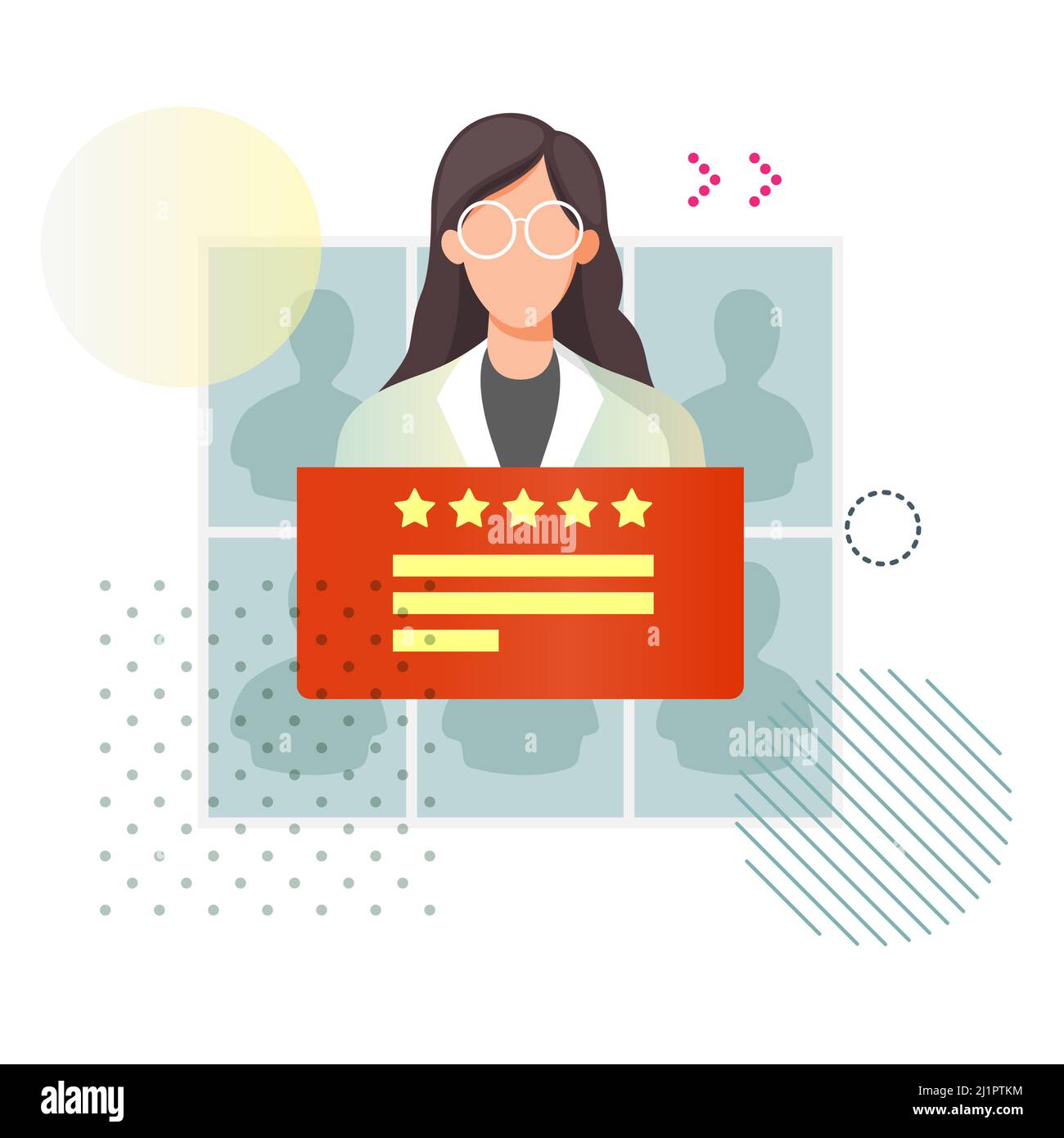 Interview Validation Job Interview - Candidate Validation - Illustration as EPS 10 File ...