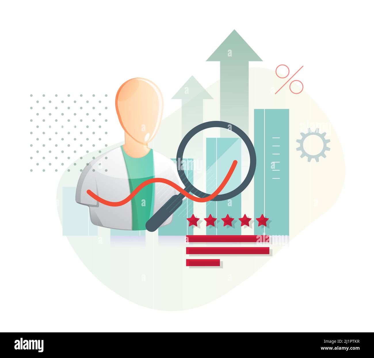 Business Investment Planning Abstract - Stock Illustration  as EPS 10 File Stock Vector