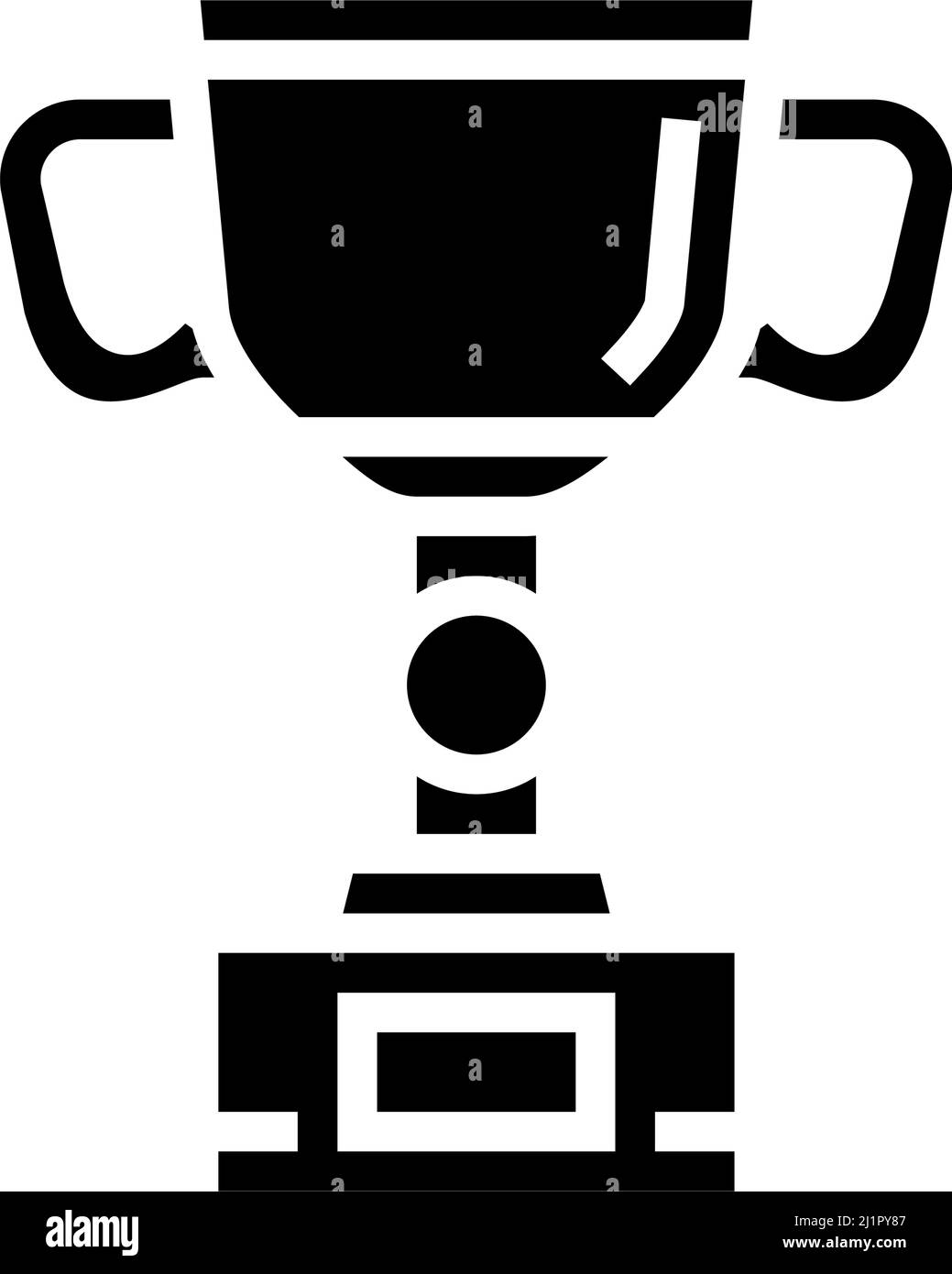 cup golden award glyph icon vector illustration Stock Vector