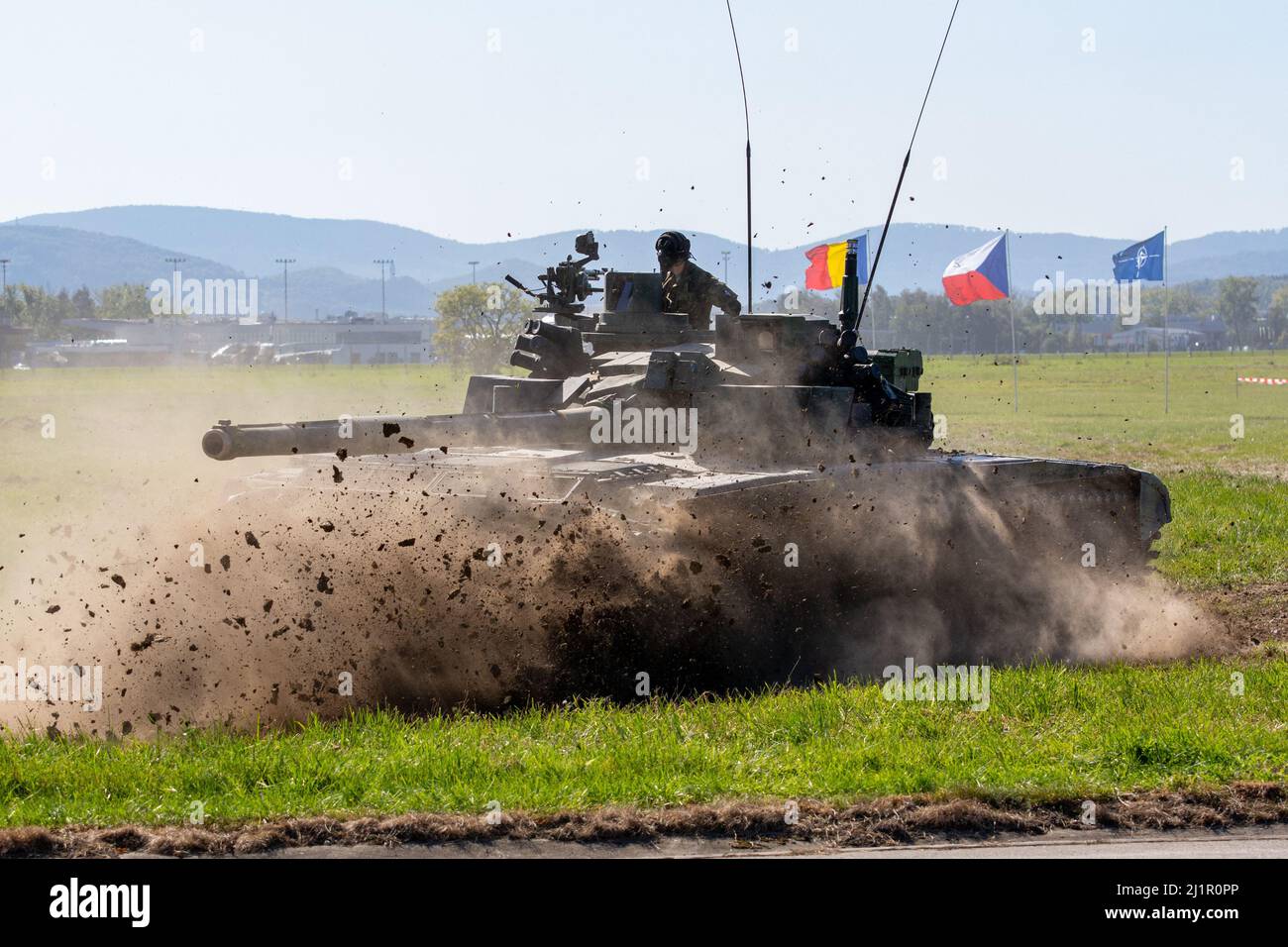 Nato Days Ostrava Czech Republic September Nd Russian Made Battle Tank T B Moving