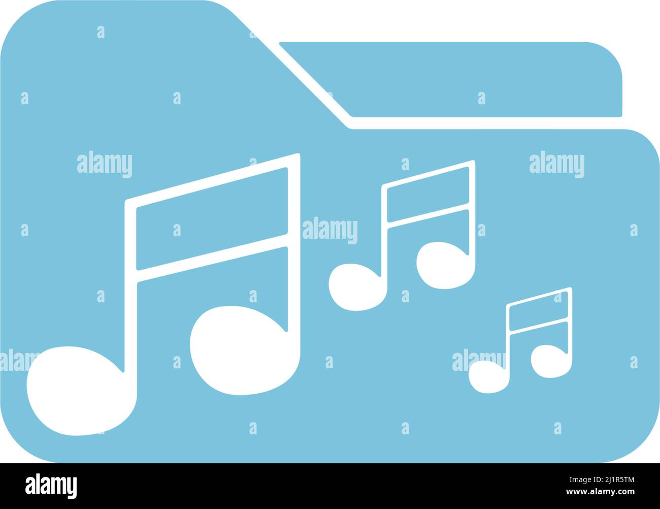 Folder icon flat design template vector illustration Stock Vector