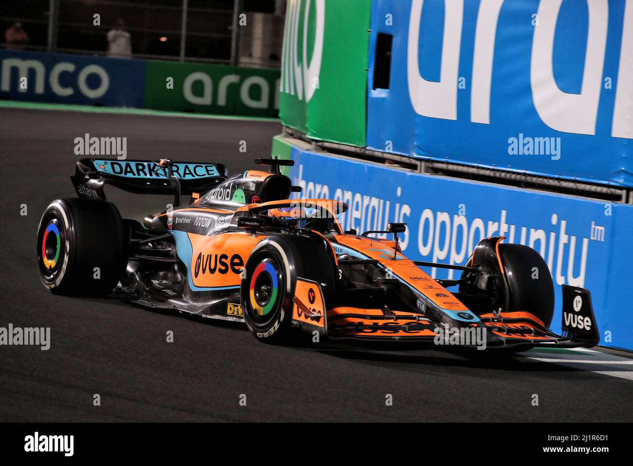 Jeddah, Saudi Arabia. 27th Mar, 2022. Daniel Ricciardo (AUS) McLaren MCL36. Saudi Arabian Grand Prix, Sunday 27th March 2022
