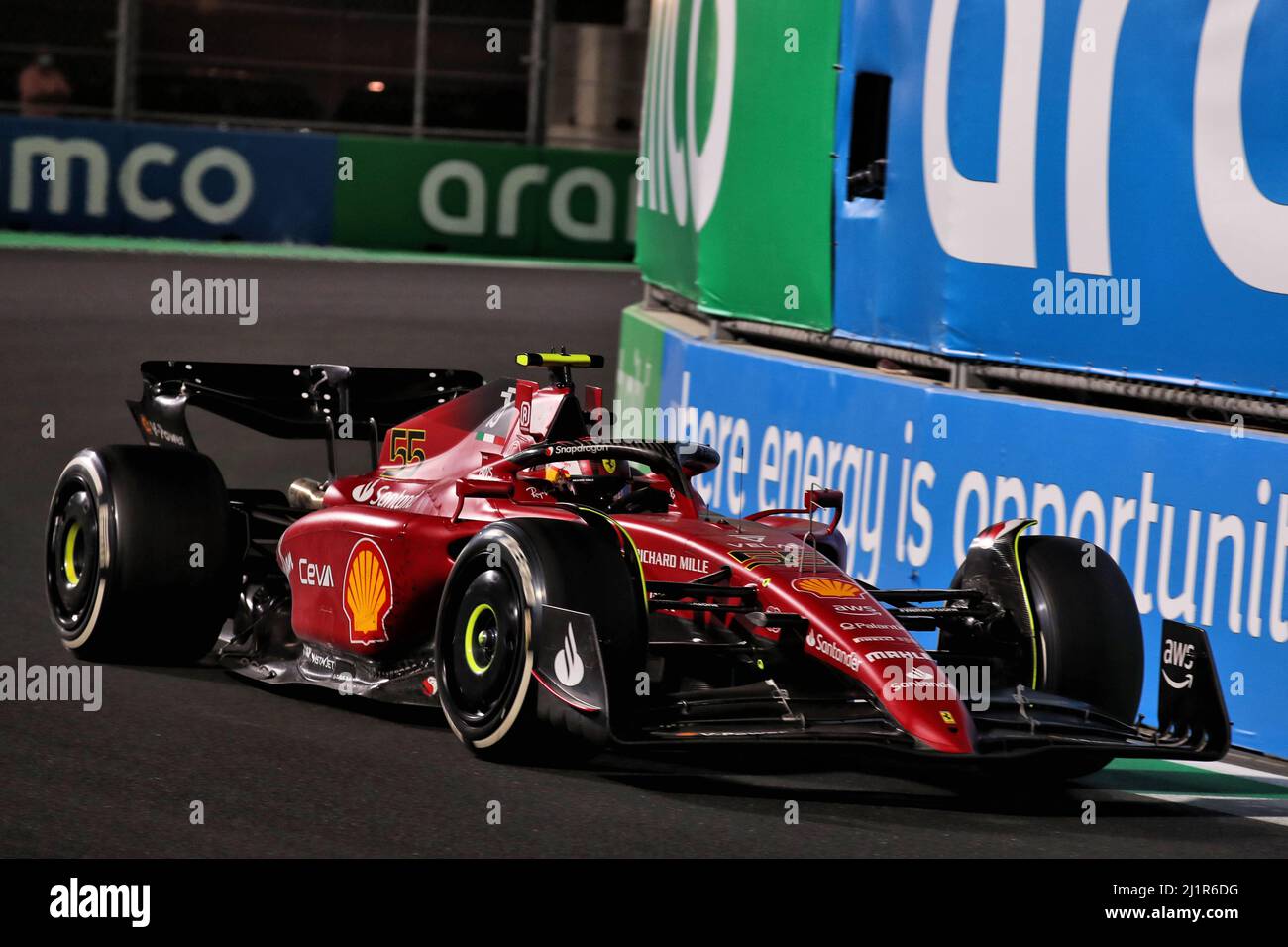 Jeddah, Saudi Arabia. 27th Mar, 2022. Carlos Sainz Jr (ESP) Ferrari F1-75. Saudi Arabian Grand Prix, Sunday 27th March 2022