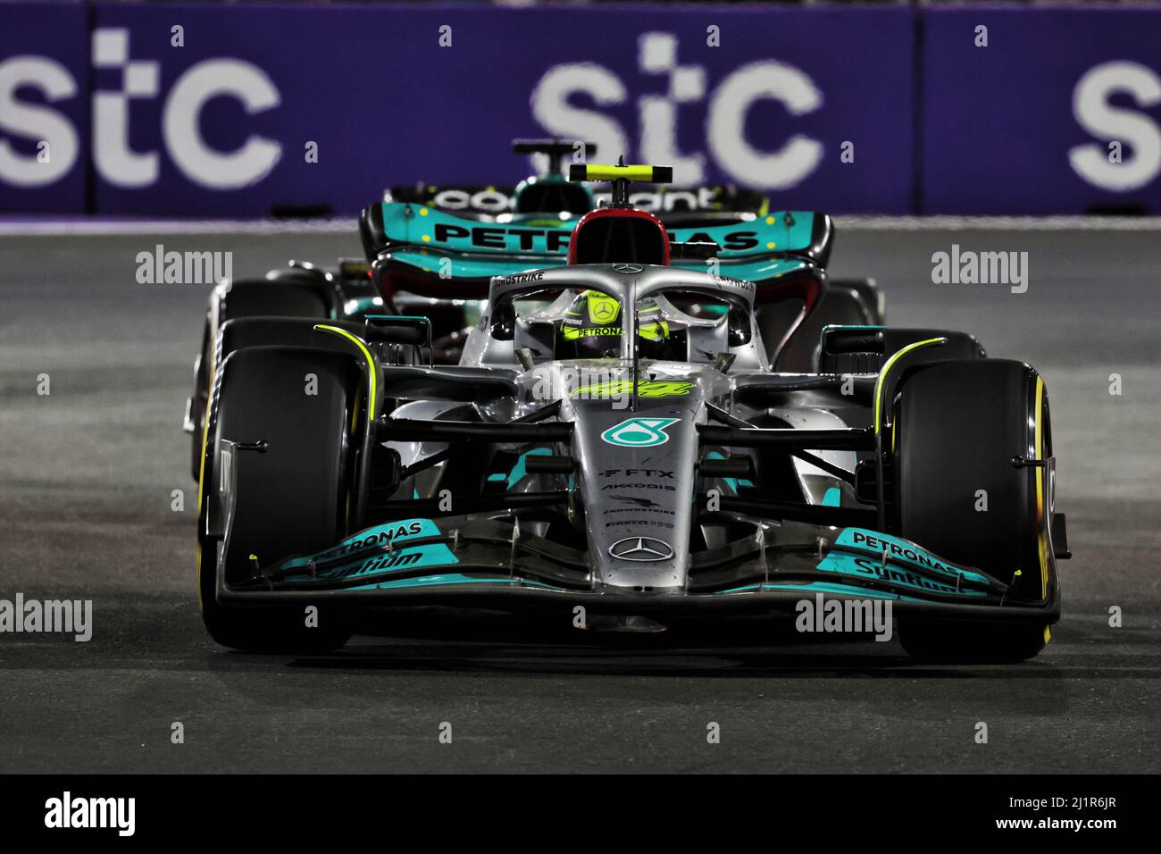 Jeddah, Saudi Arabia. 27th Mar, 2022. Lewis Hamilton (GBR) Mercedes AMG F1 W13. 27.03.2022
