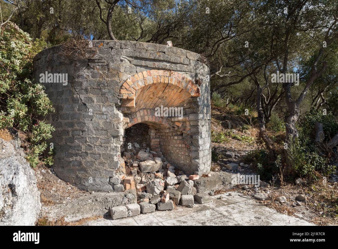 Remains of a lime kiln, probably early 1900s, Gibraltar Stock Photo Alamy