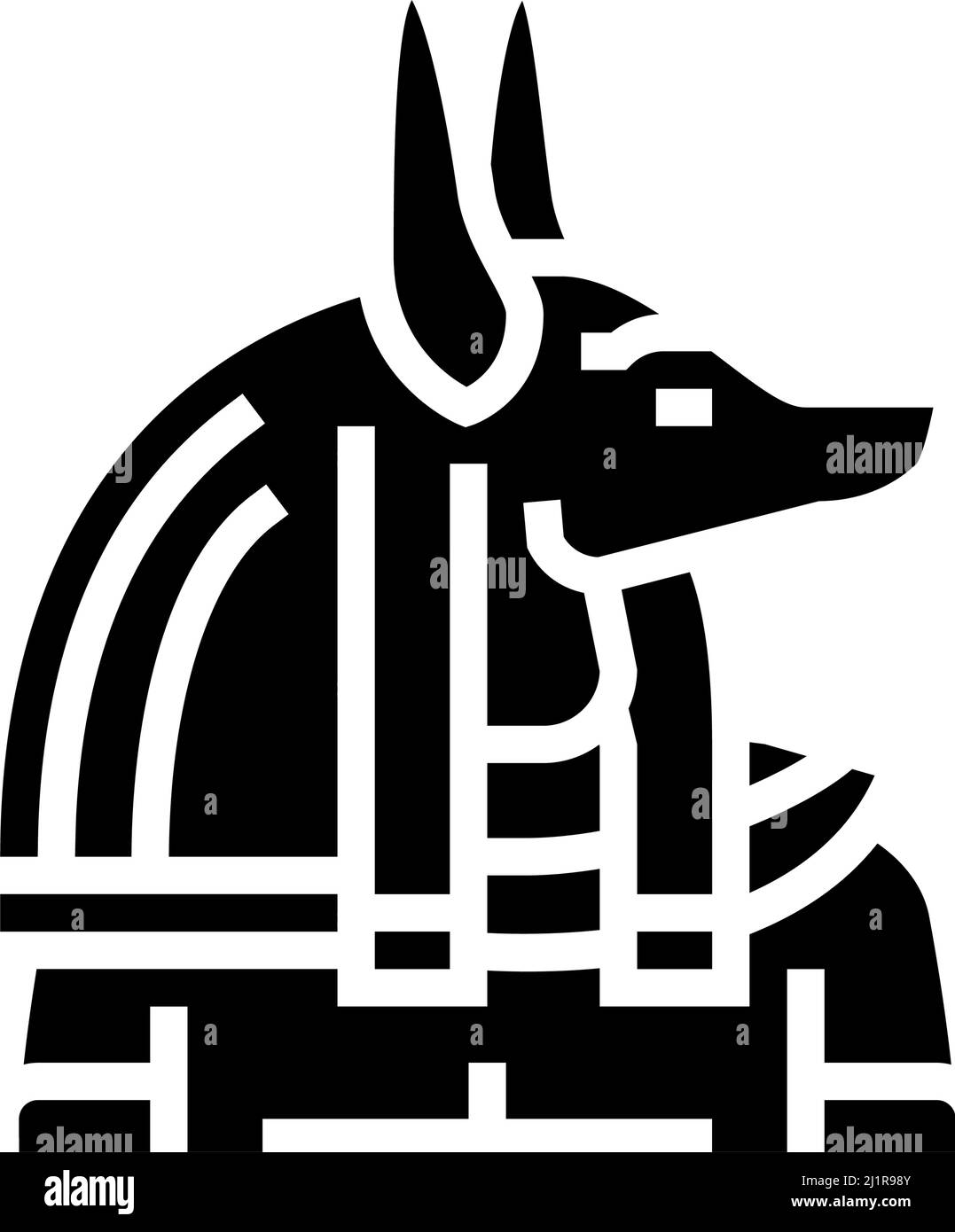 anubis egypt glyph icon vector illustration Stock Vector Image & Art ...