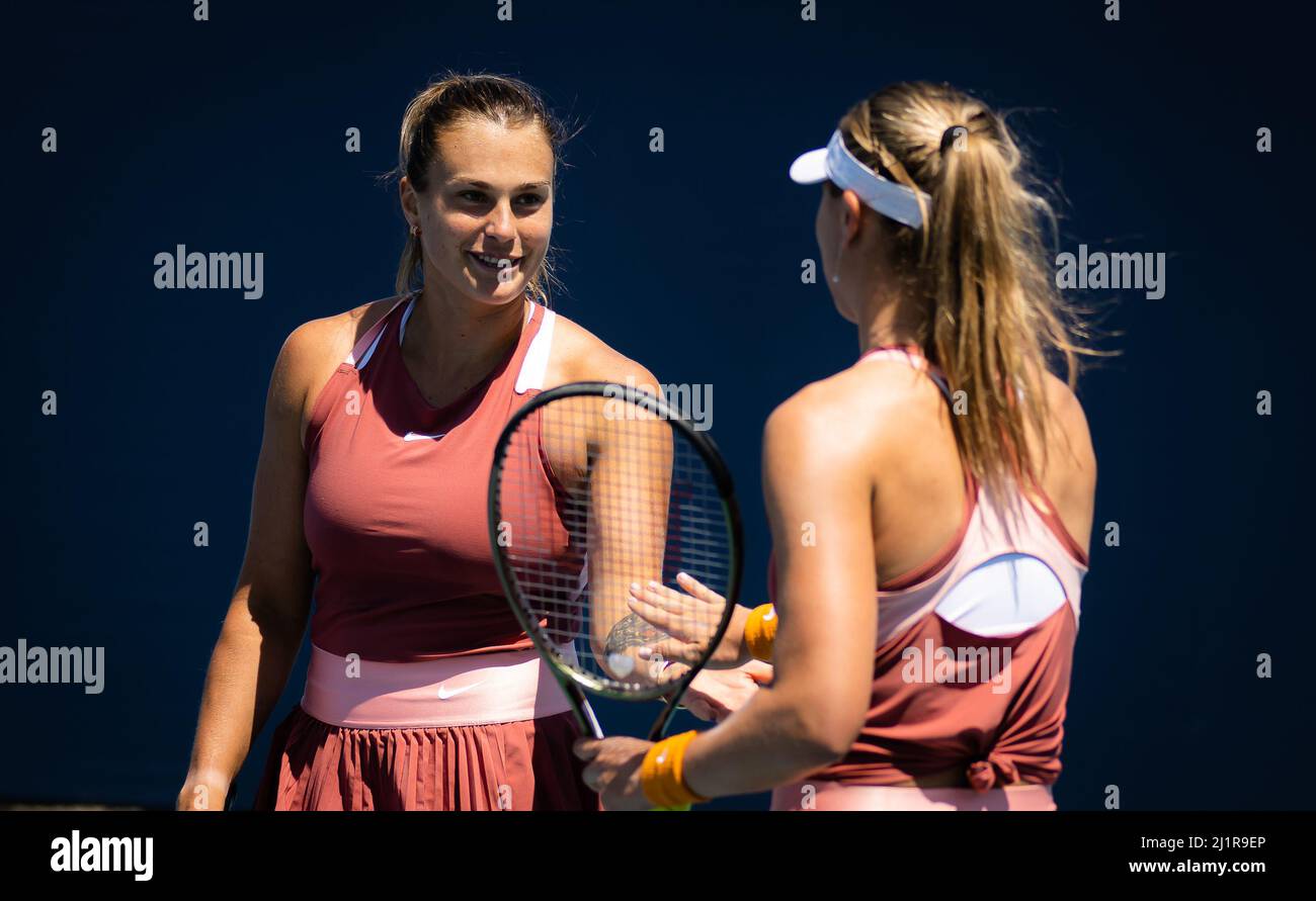 aryna sabalenka  belarus paula badosa  spain playing doubles