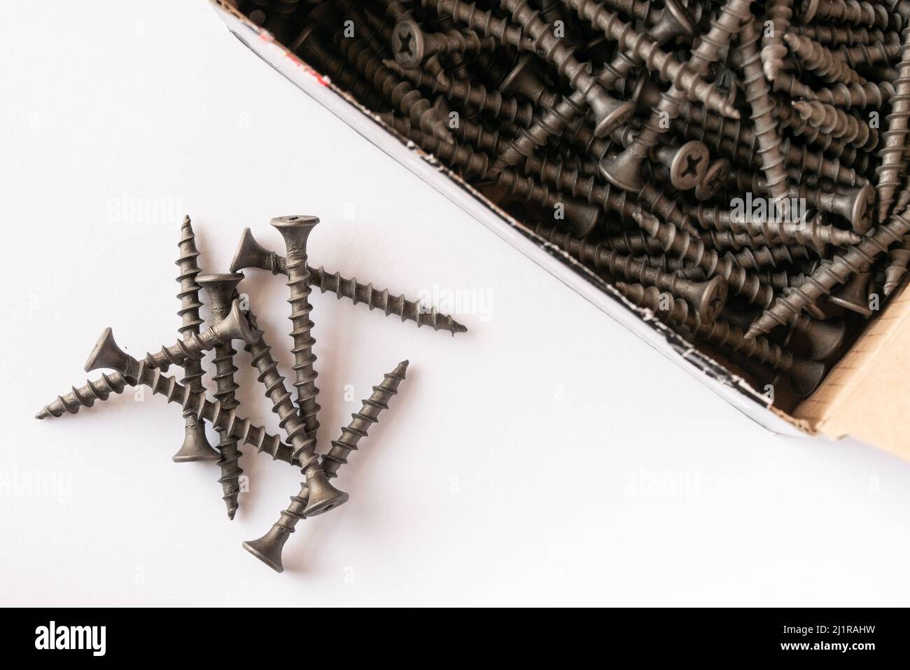 Drywall Screws Stock Photo