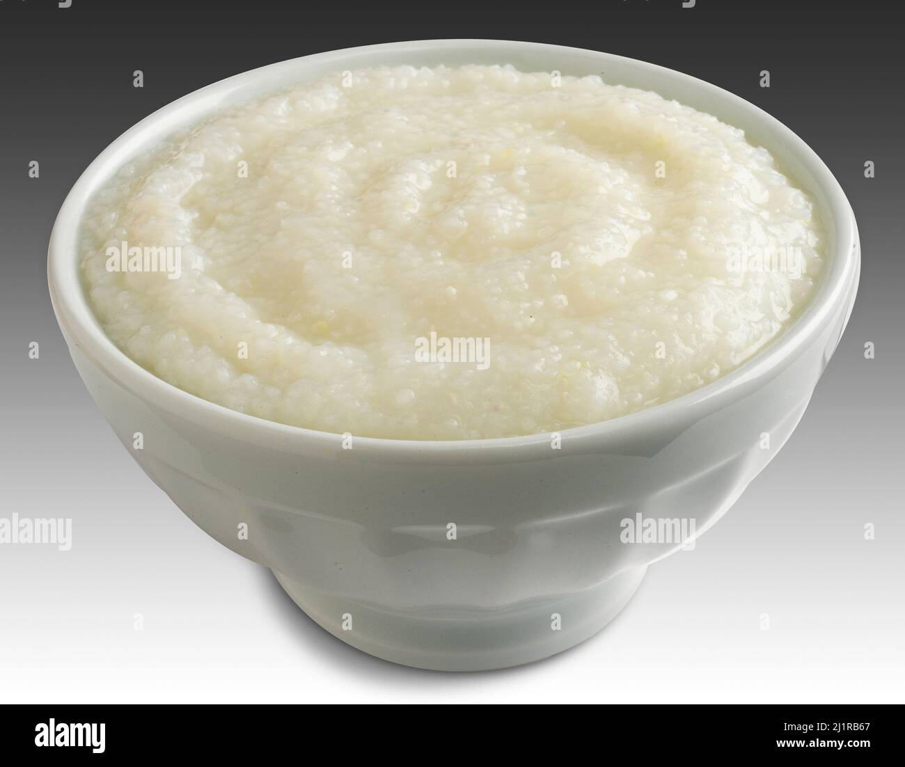 bowl of grits Stock Photo