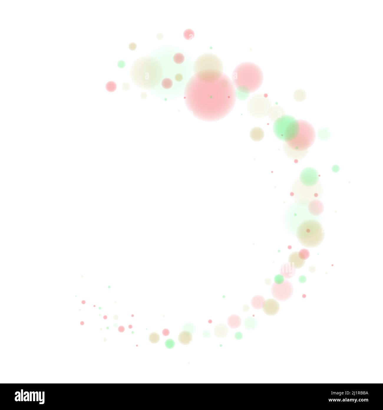 Colorful transparent bokeh lights on White. Vector Illustration Stock ...