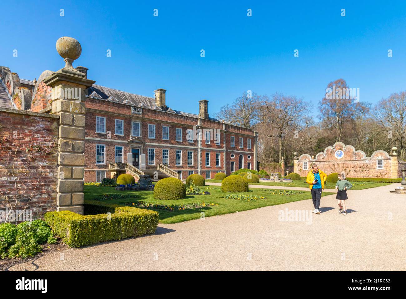 Erddig 18th Century Manor House and landscaped gardens  near Wrexham Stock Photo