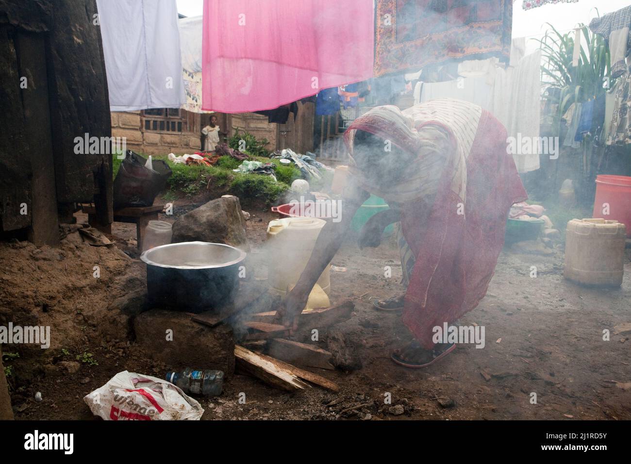 Majengo slum, Meru Stock Photo