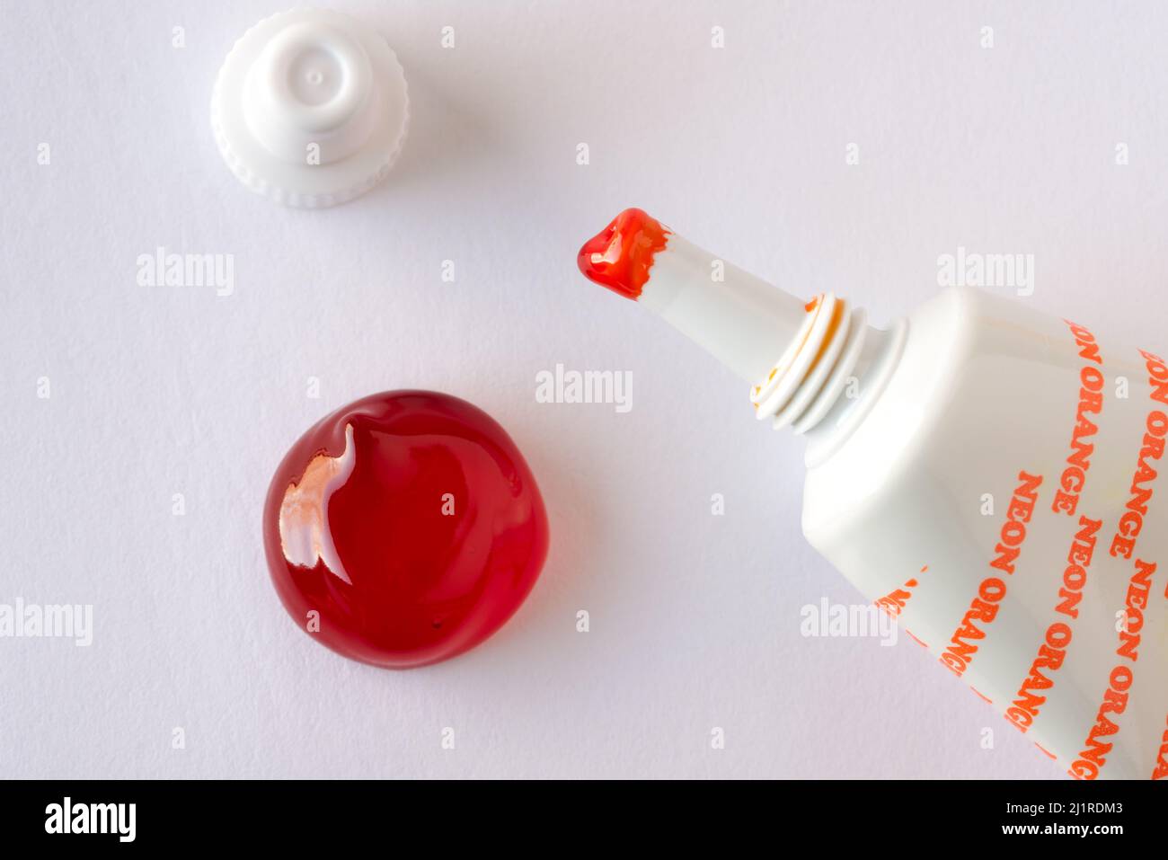 Orange Food Coloring Dye Stock Photo - Alamy