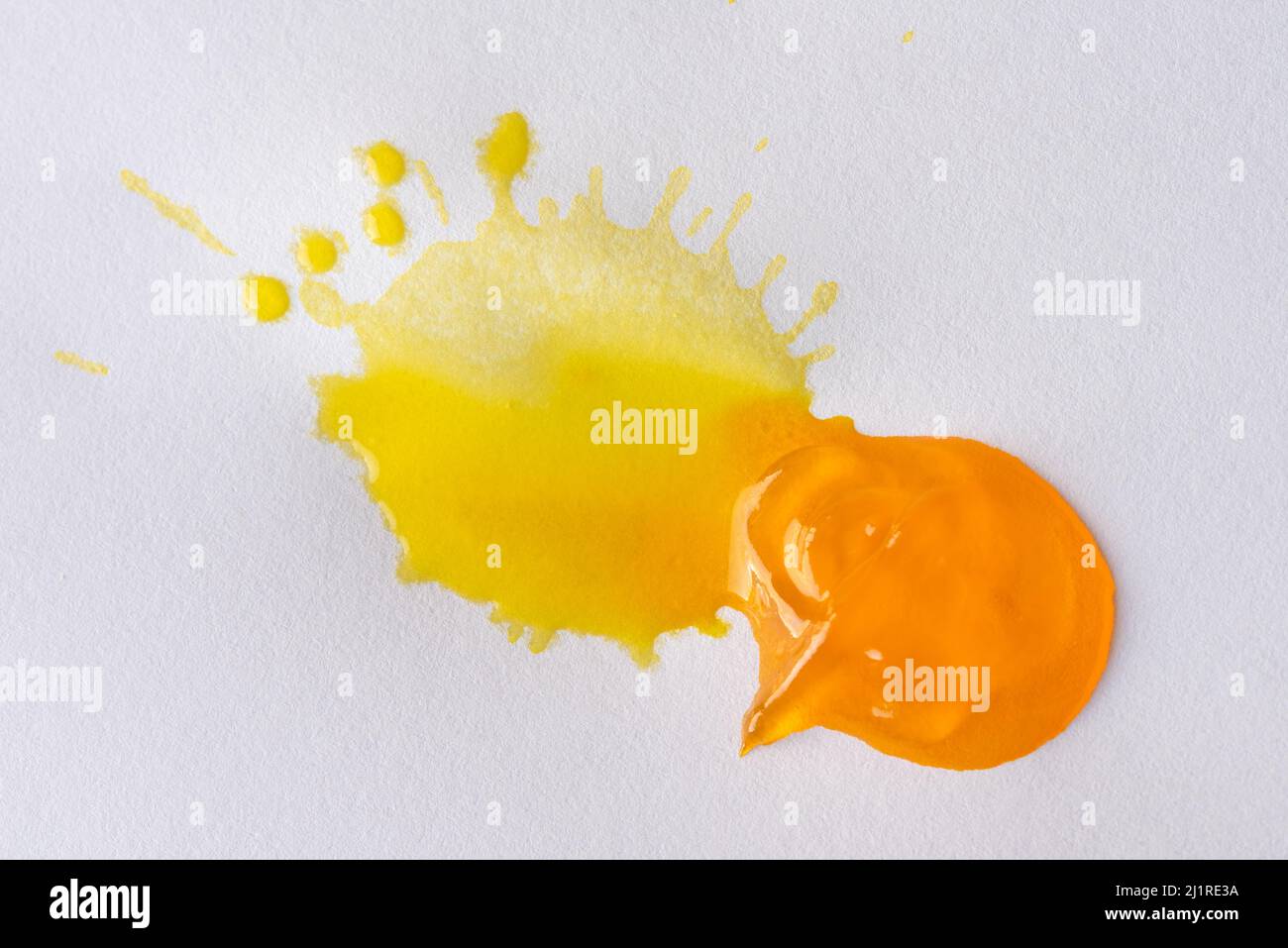 Yellow Food Coloring Gel Stock Photo Alamy