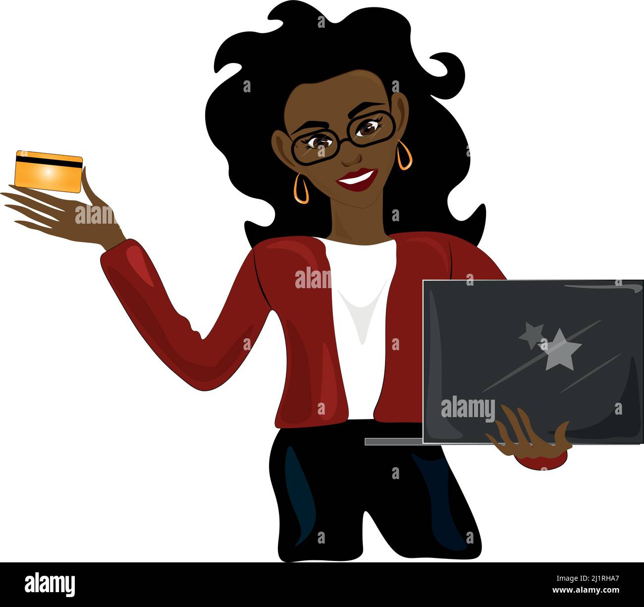 Business man cartoon credit card hi-res stock photography and images - Alamy