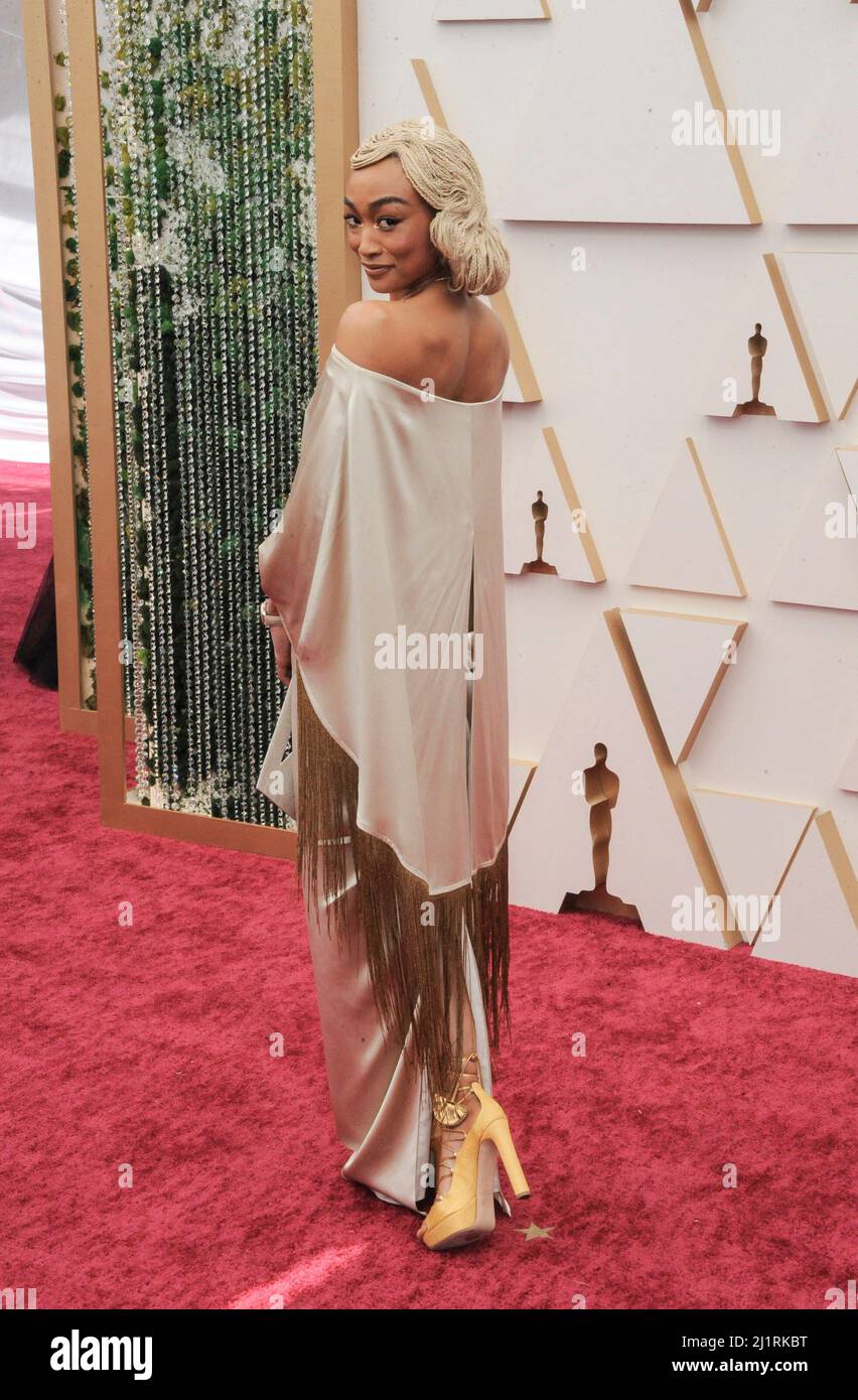 Los Angeles, CA. 27th Mar, 2022. Tati Gabrielle at arrivals for 94th Academy Awards - Arrivals 1, Dolby Theatre, Los Angeles, CA March 27, 2022. Credit: Elizabeth Goodenough/Everett Collection/Alamy Live News Stock Photo