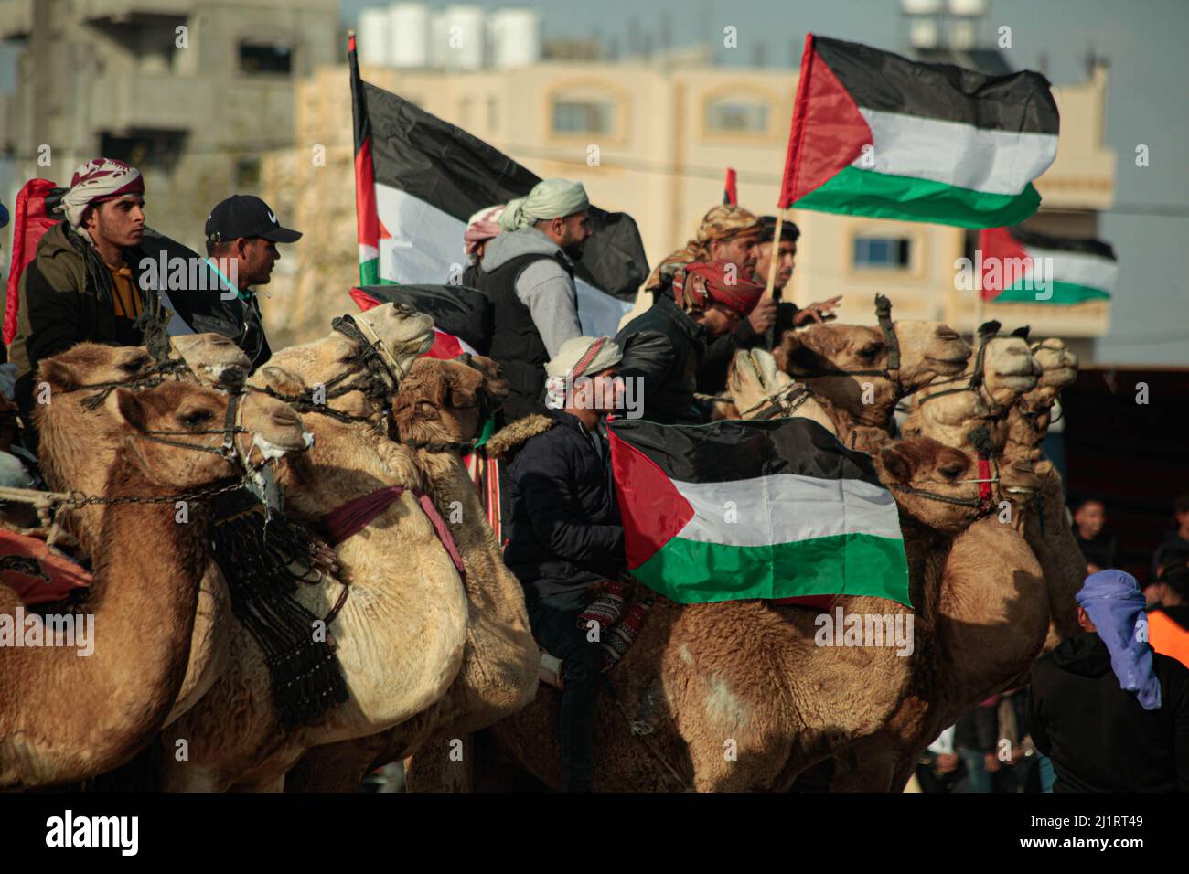 March 27, 2022, Gaza, Deir al-Balah, Palestine: Palestinians ...