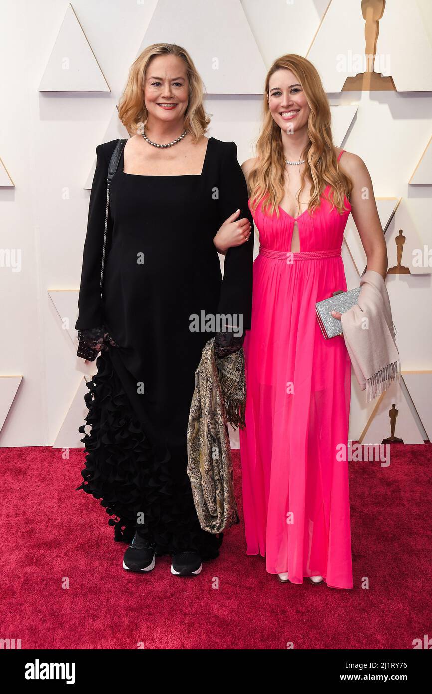 Cybill Shepherd and Molly Ariel ShepherdOppenheim walking on the red carpet at the 94th Academy