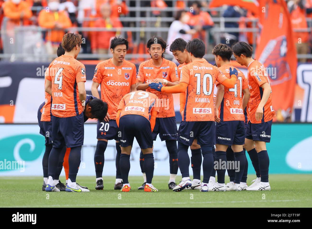 Nack5 Stadium Omiya Saitama Japan 26th Mar 22 Omiya Ardija Team Group Ardija March 26 22 Football Soccer 22 J2 League Match Between Omiya Ardija 1 1 Fagiano Okayama At Nack5 Stadium