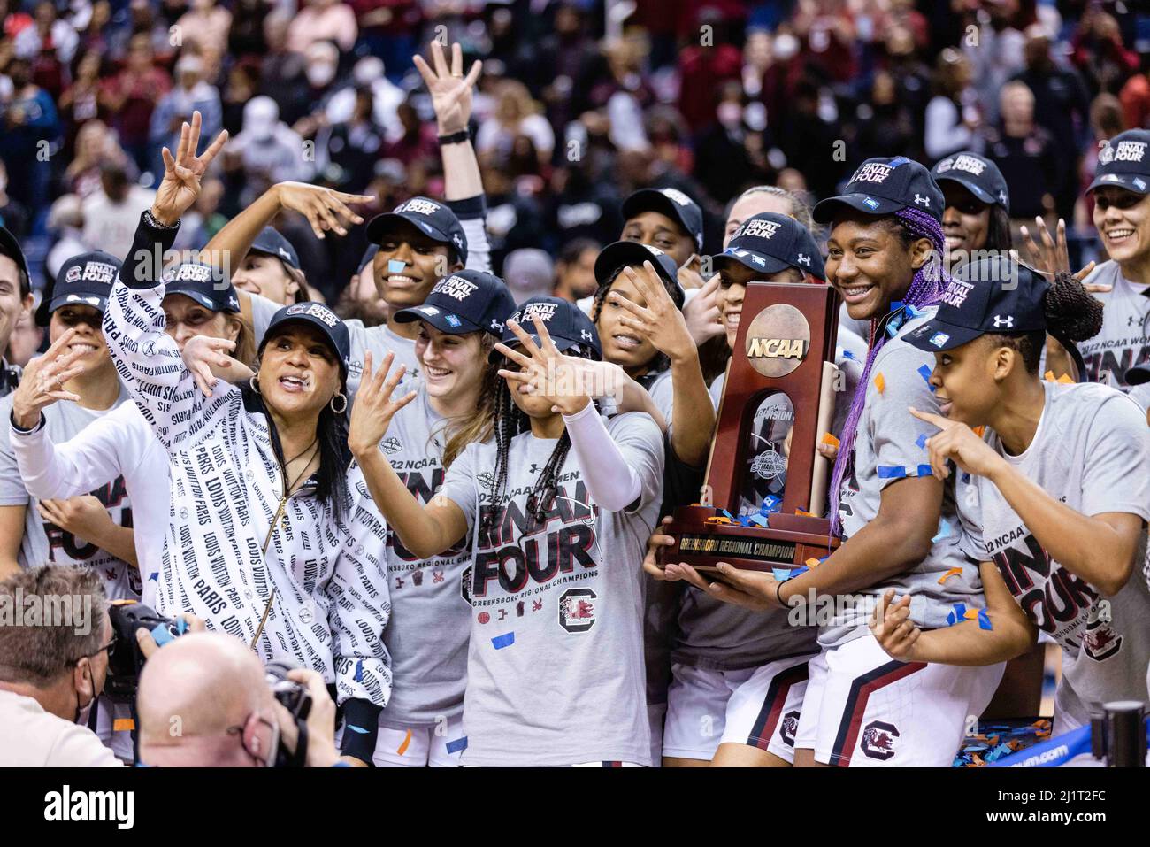March 27, 2022 South Carolina Gamecocks head coach Dawn Staley and her
