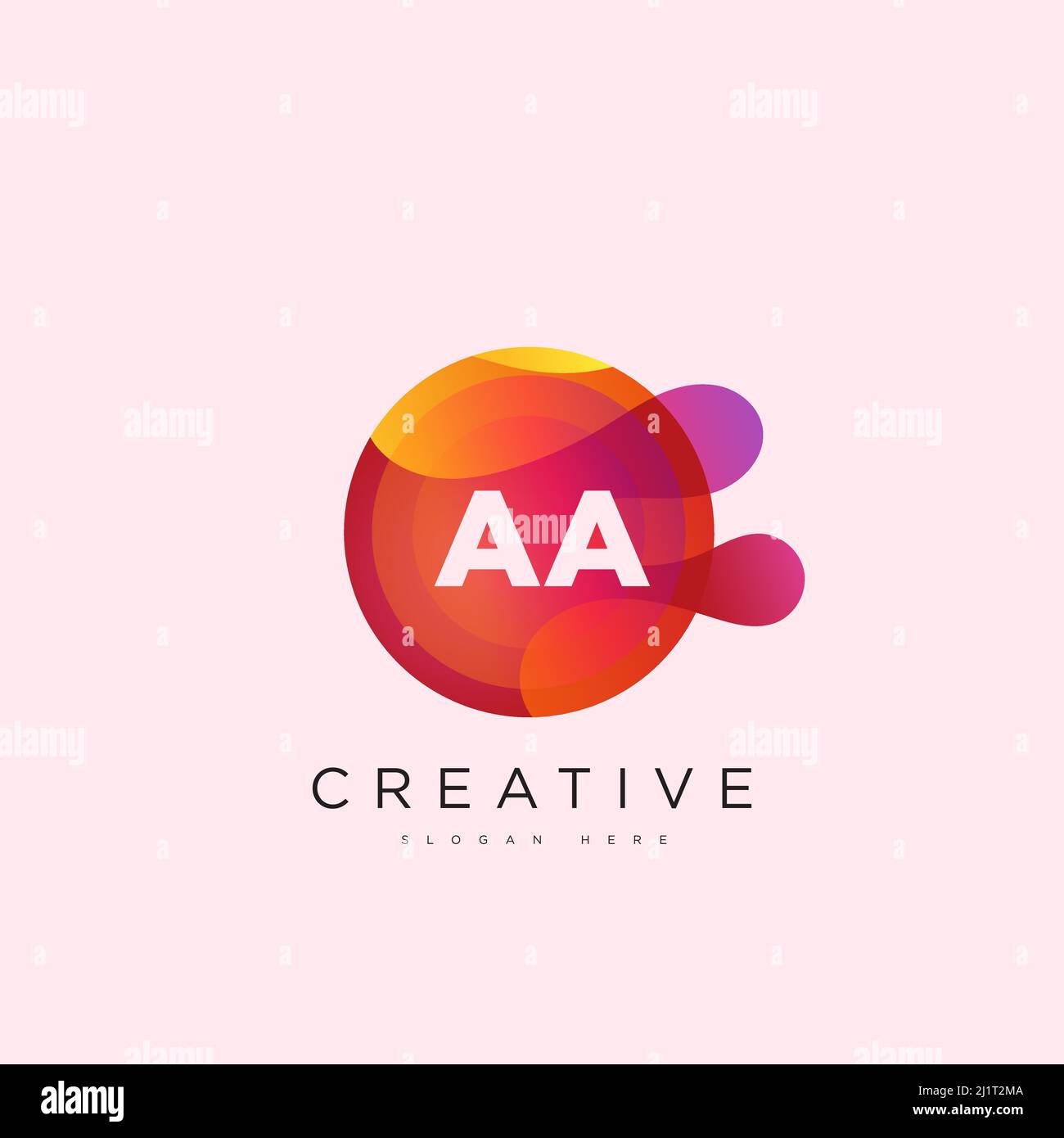 AA Initial Letter Flower Logo Template Vector premium vector Stock ...