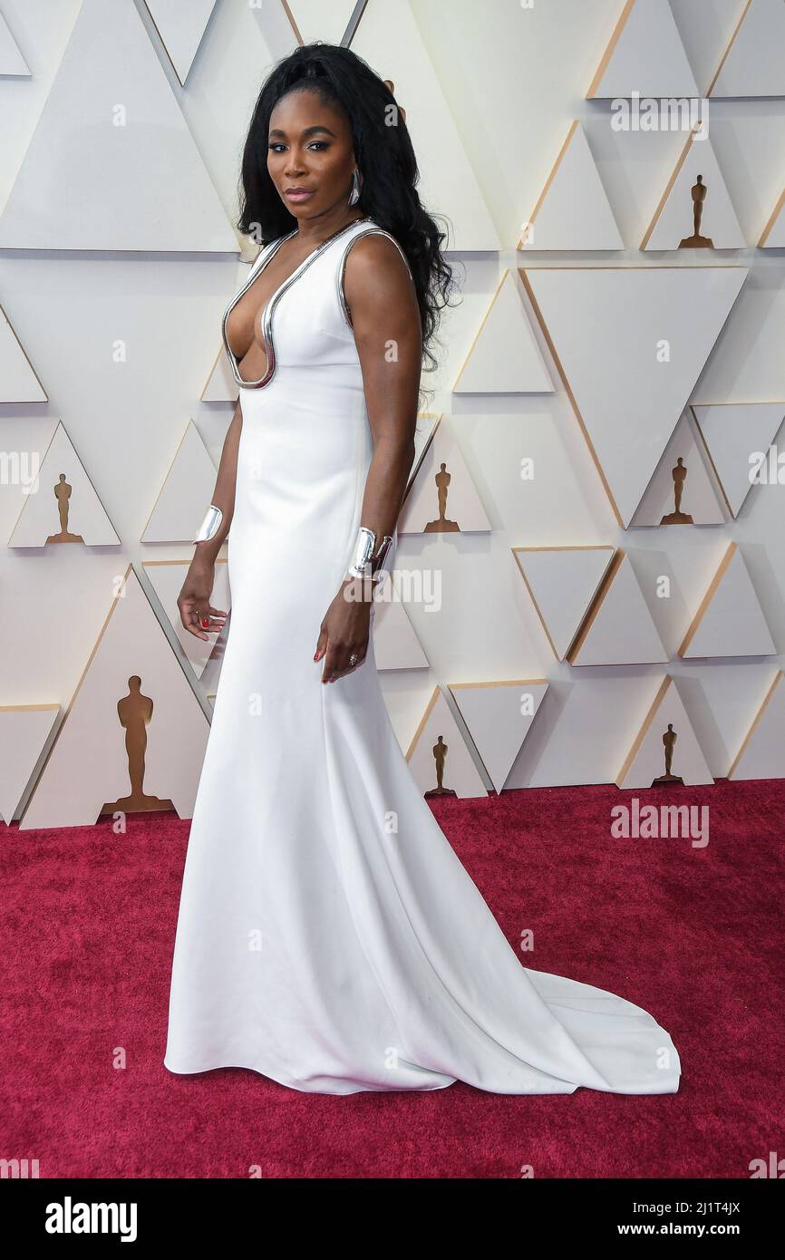 Venus Williams walking on the red carpet at the 94th Academy Awards