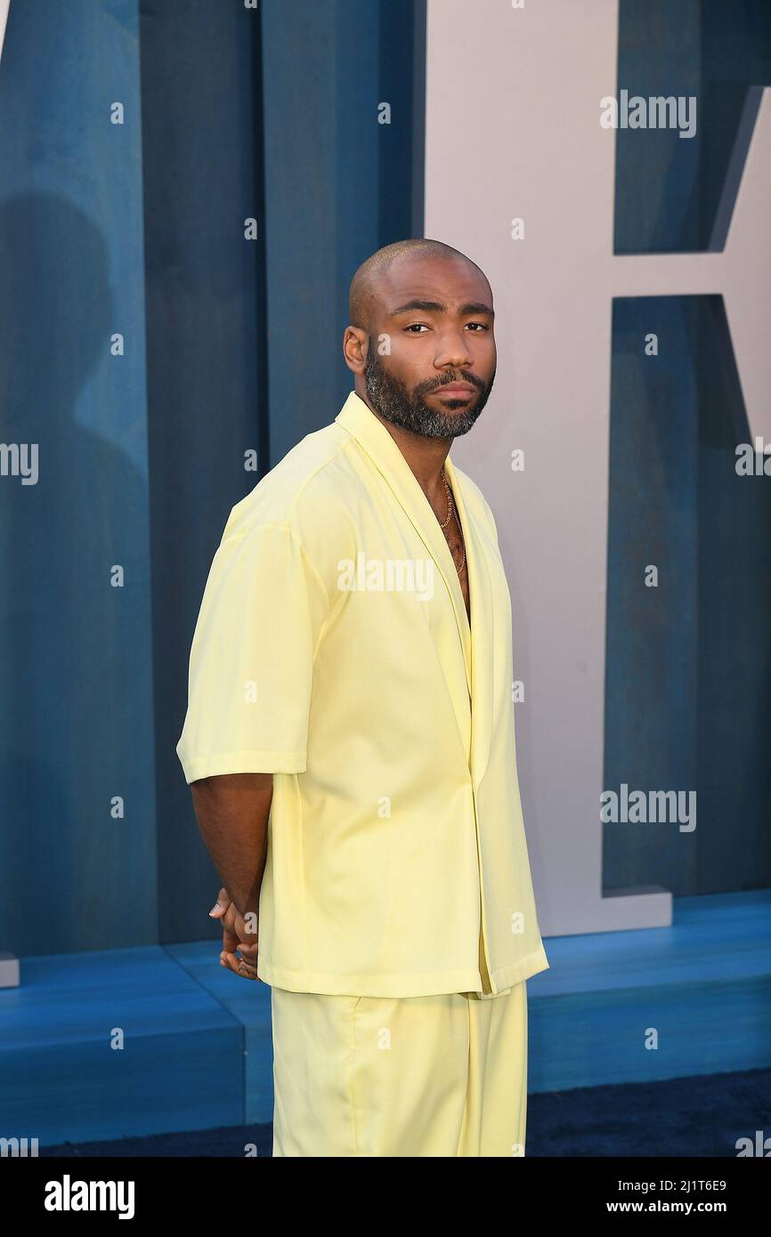 Beverly Hills, USA. 27th Mar, 2022. Donald Glover attends the 2022 Vanity  Fair Oscar Party at the Wallis Annenberg Center for the Performing Arts on  March 27, 2022 in Beverly Hills, California.