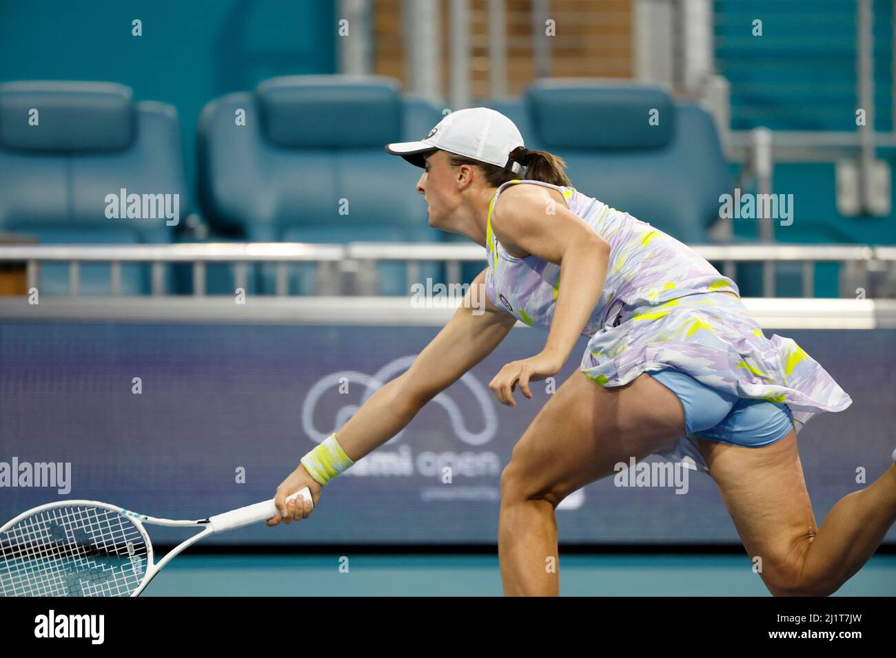 MIAMI GARDENS, FLORIDA MARCH 27 Iga Swiatek of Poland defeats