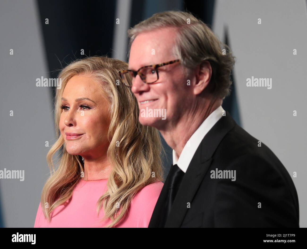 Kathy Hilton and Richard Hilton arrive at the Vanity Fair Oscar party