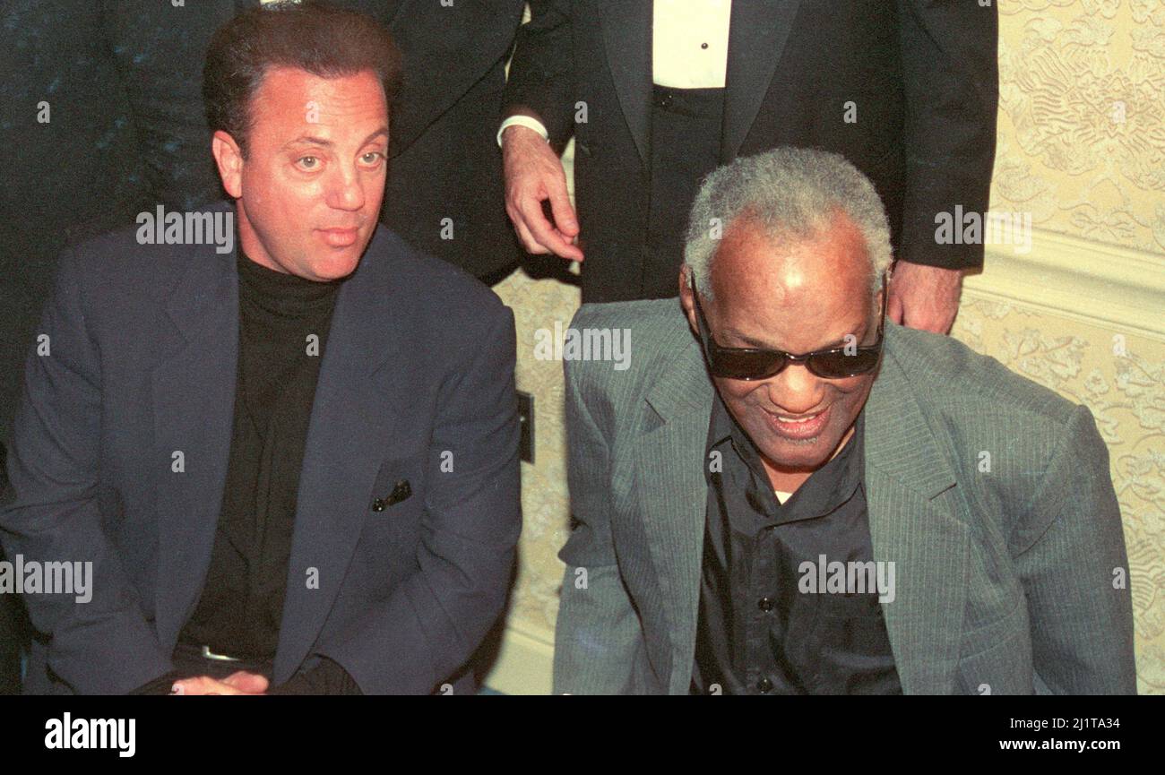 Billy Joel Ray Charles 1993                                              Photo by  John  Barrett/PHOTOlink / MediaPunch Stock Photo