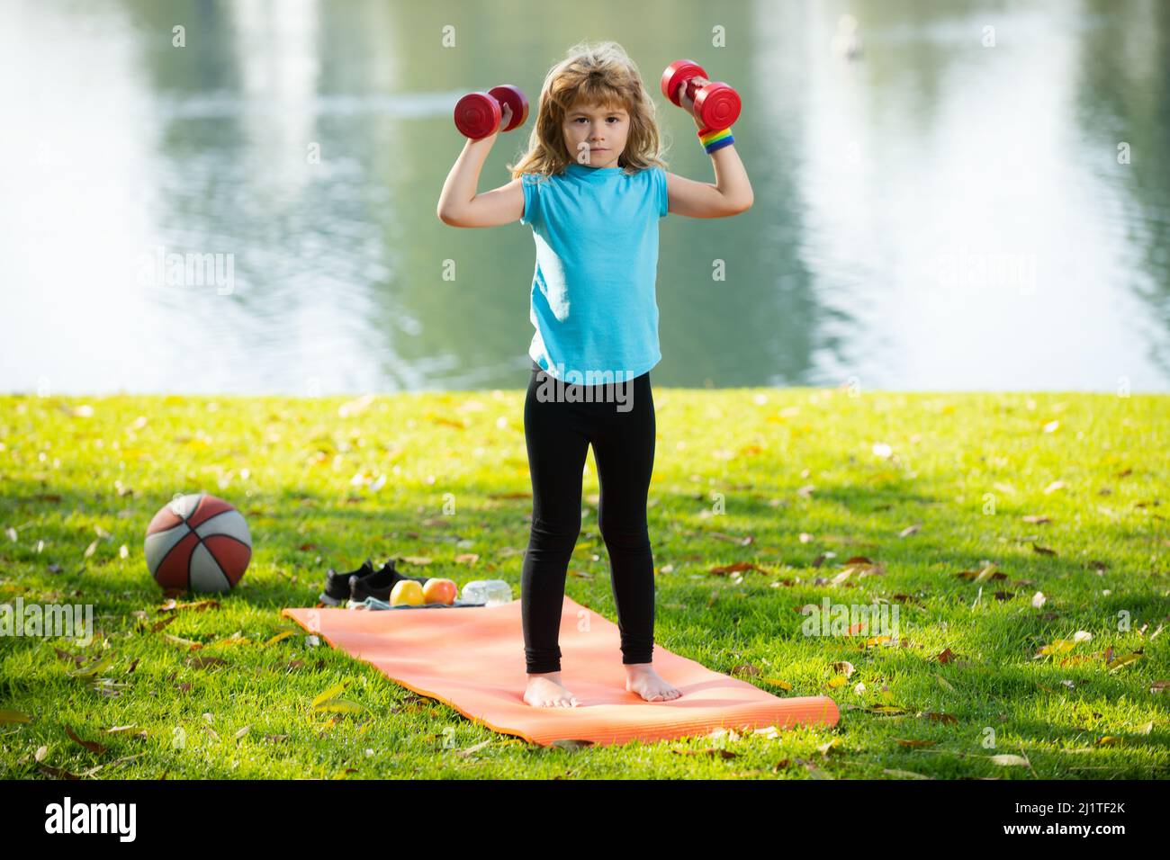 Kids Sport Children Having Workout Sport Kids Activities Outdoor 