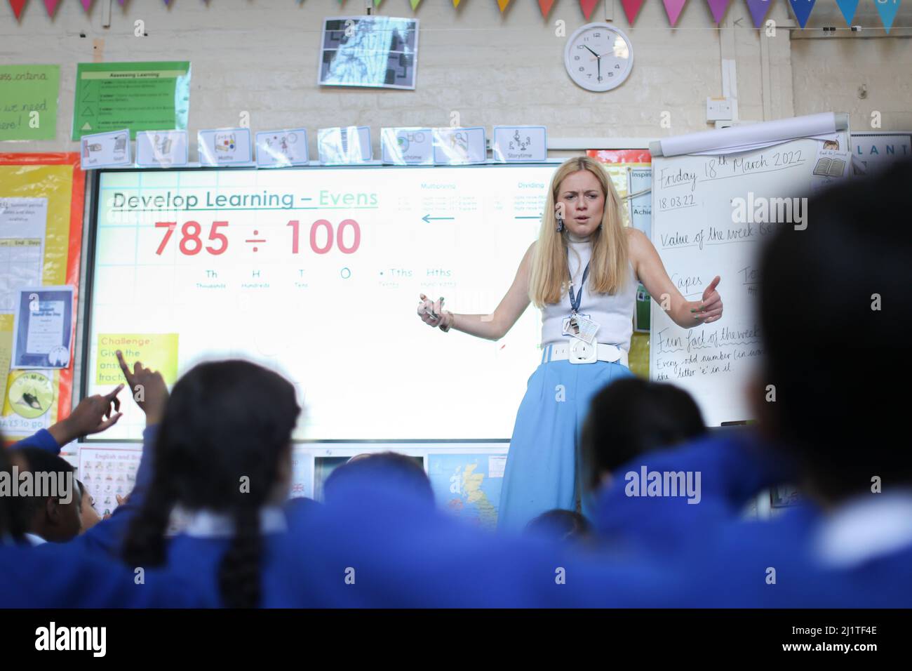 Previously unissued photo dated 18 03 22 of early career teacher katie