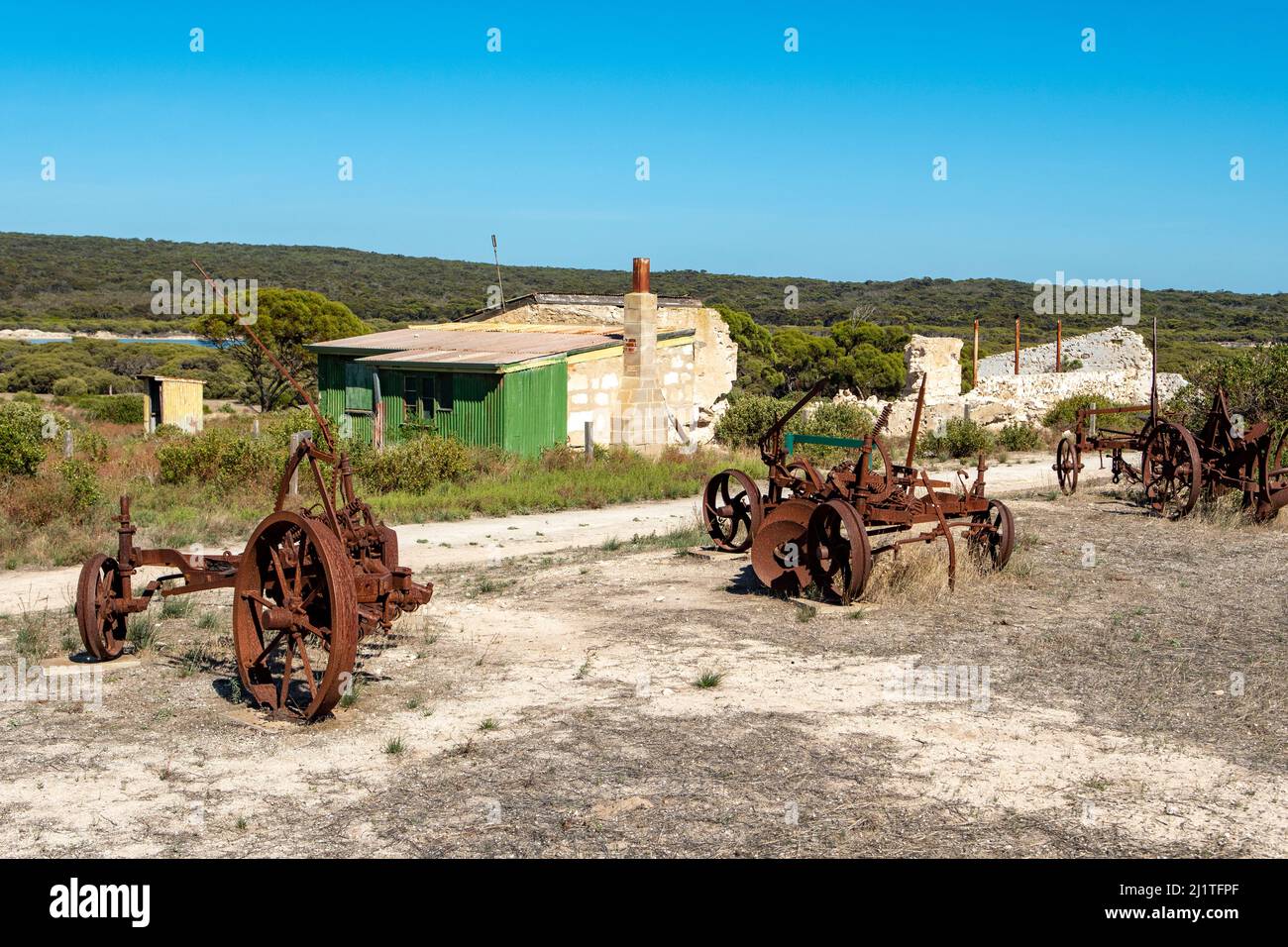 Historic Settlement of Inneston, South Yorke Peninsula, South Australia, Australia Stock Photo