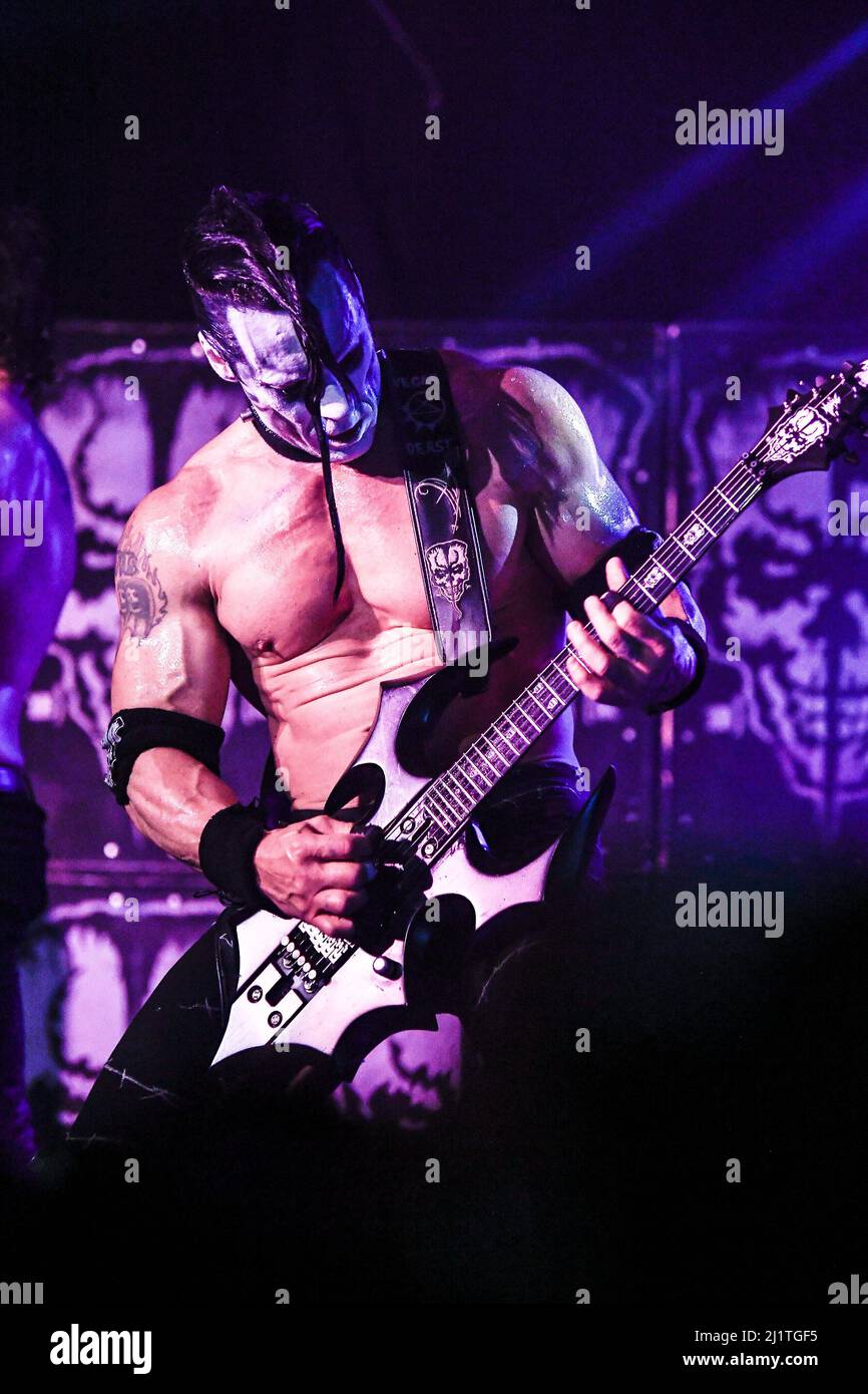 March 26, 2022, Hollywood, CA, US: Doyle (Featuring Legendary Misfits Guitarist Doyle Wolfgang Von Frankenstein) at Whisky A Go Go in West Hollywood, CA. (Credit Image: © Dave Safley/ZUMA Press Wire) Stock Photo