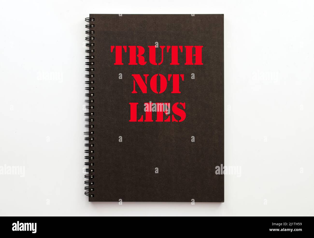 Truth not lies. Tell the truth concept. Inspirational and motivational