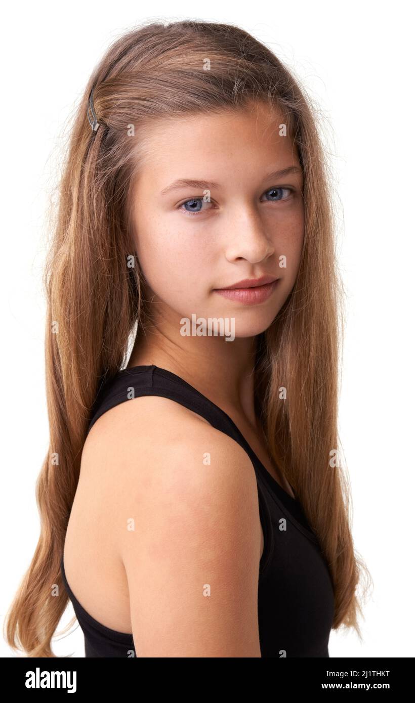 young Shes a bright young girl. Cropped view of a cute young teen girl Stock  Photo - Alamy