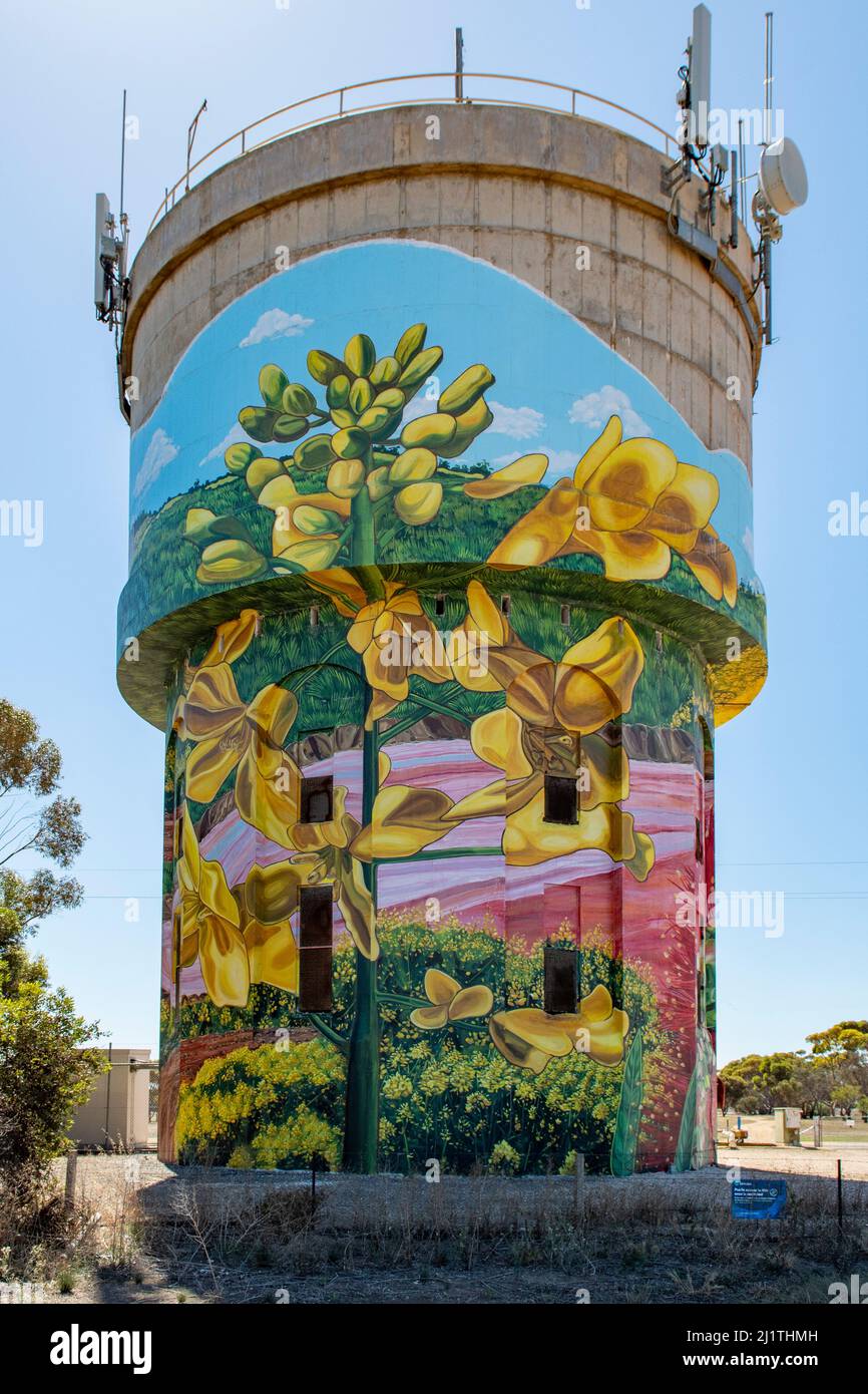 Rural Water Tower Art, Yorketown, South Australia, Australia Stock Photo Alamy