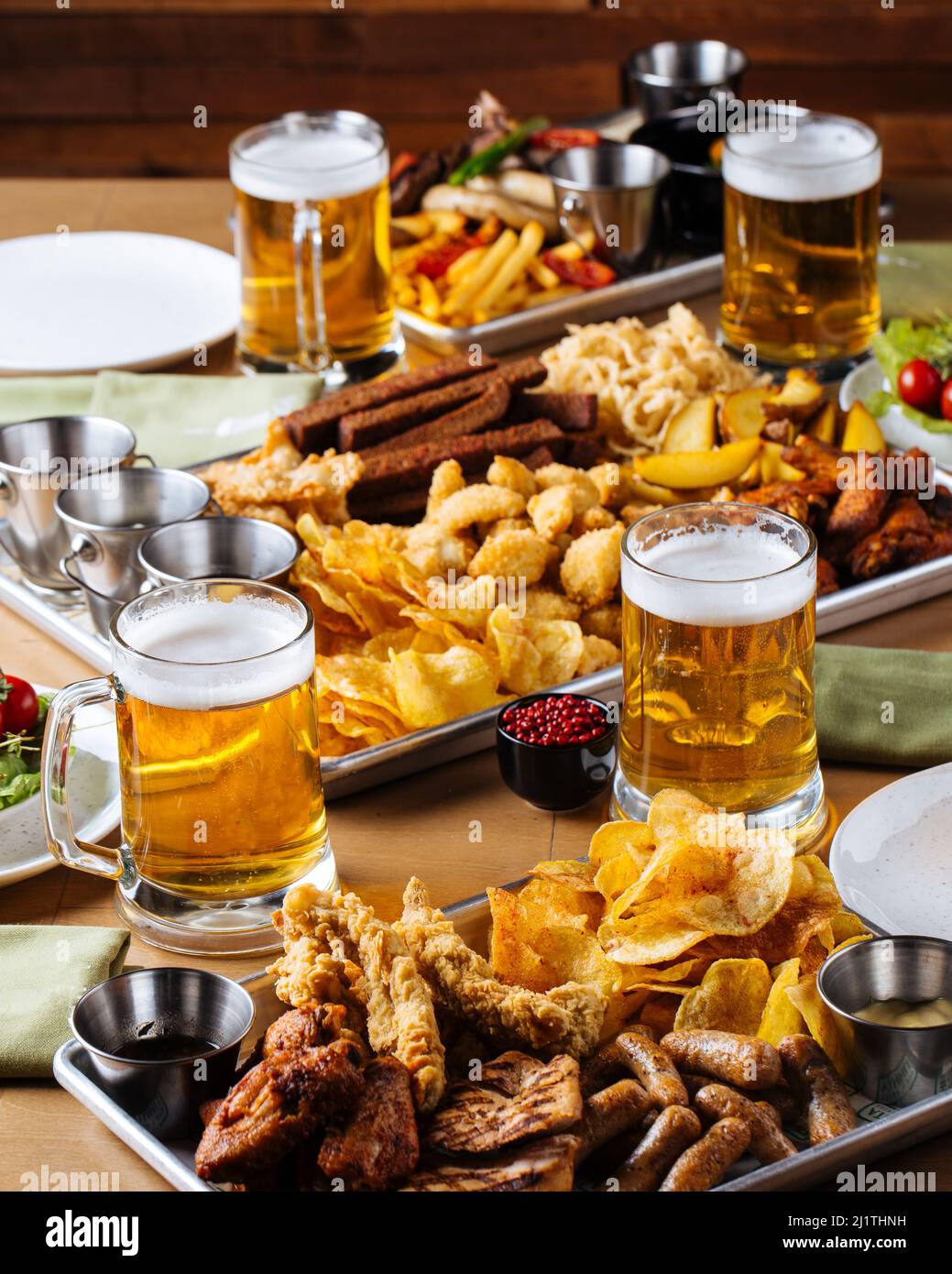 Beer and snacks set hires stock photography and images Alamy