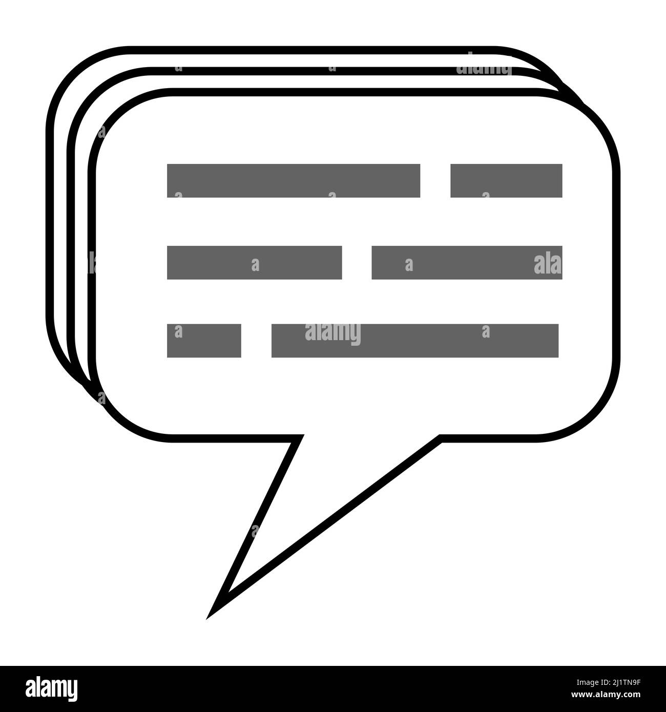 Blog comment icon reader feedback quote message share balloon idea Stock Vector