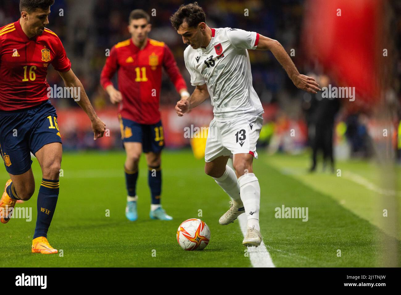 Barcelona Italy. 26th Mar 2022. Qazim Laci of Albania during the